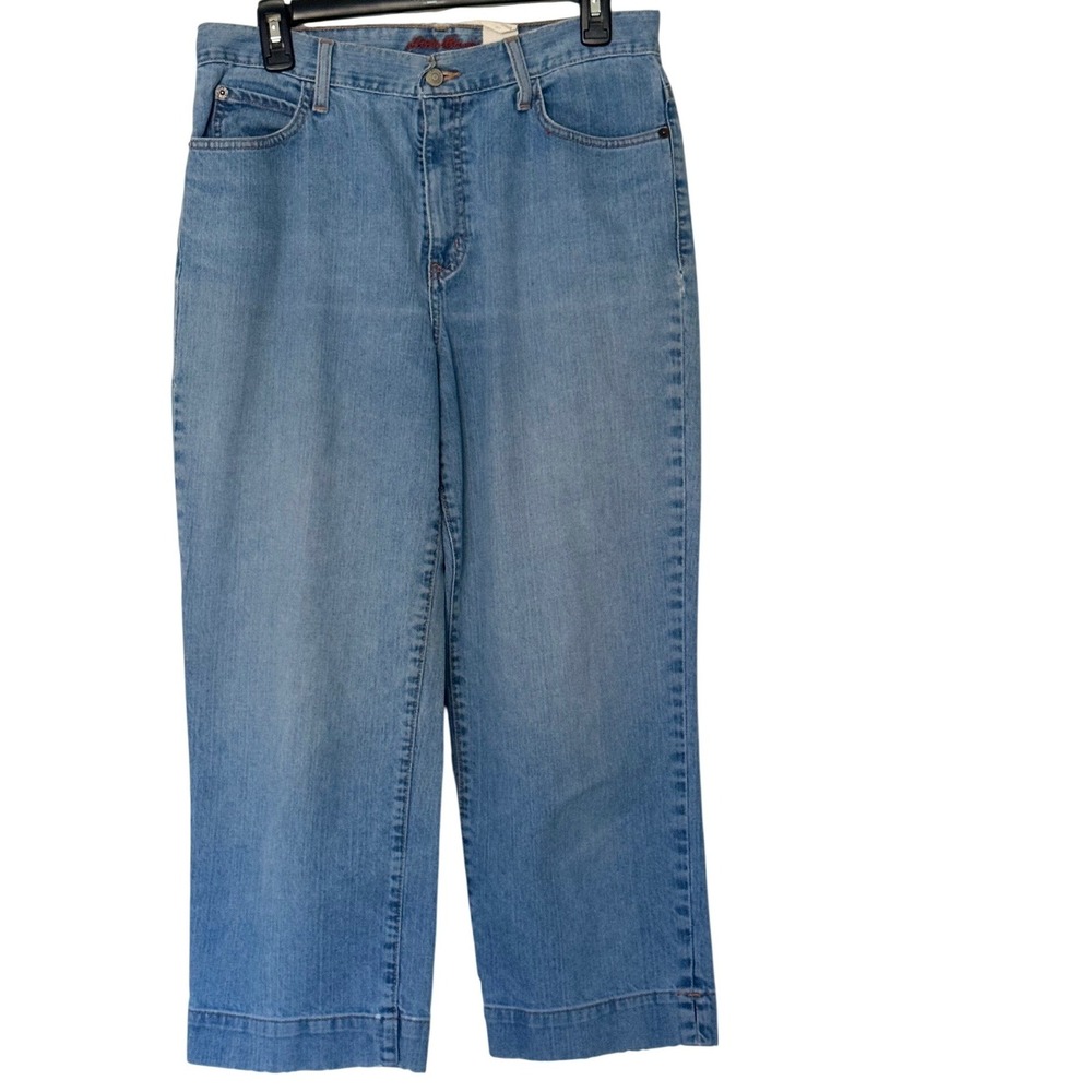 Eddie Bauer Jeans Blue Straight Leg High Rise Denim Womens 10T